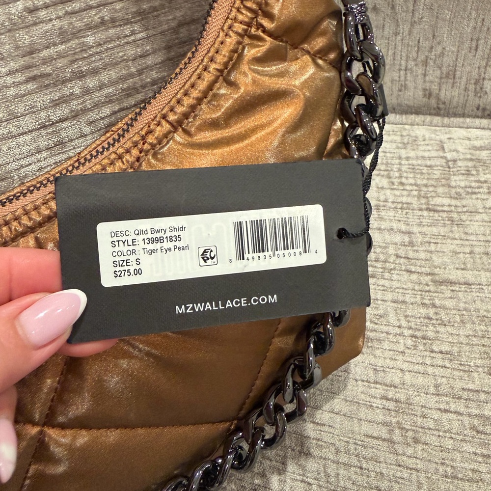 MZ Wallace Quilted Bowery Shoulder Bag
Tiger Eye Pearl, NWT ⭐️RARE ⭐️ - Picture 7 of 16